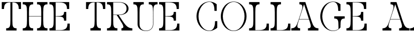 The True Collage font download