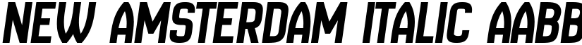 New Amsterdam Italic font