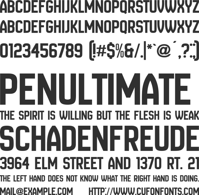 New Amsterdam font preview