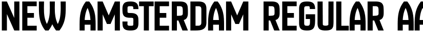 New Amsterdam Regular font