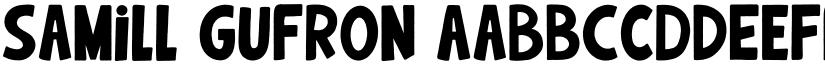 Samill Gufron font download