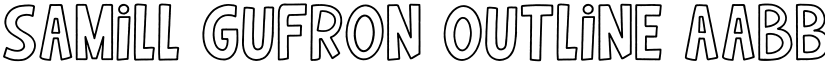 Samill Gufron Outline font