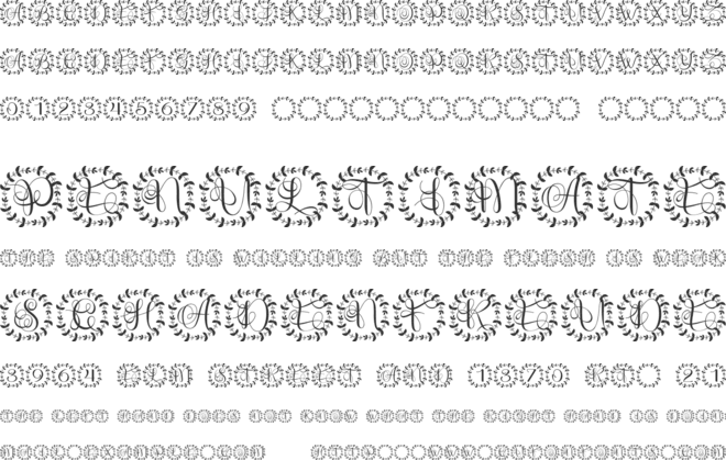 Monoluxe Monogram font preview