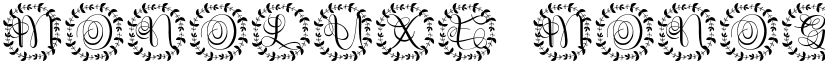 Monoluxe Monogram font