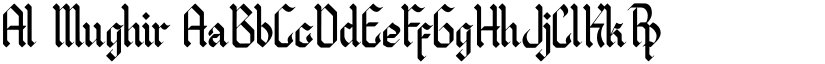 Al Mughir font