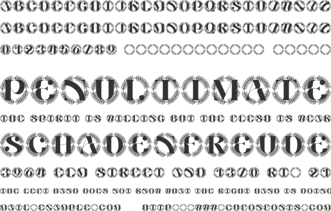 Noblecraft Monogram font preview