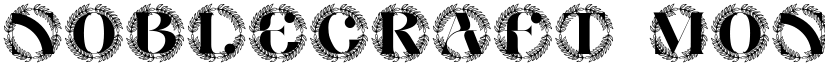 Noblecraft Monogram font