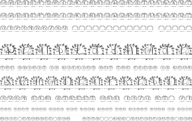 Monoluxe SPlit Monogram font preview