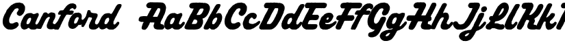 Canford font