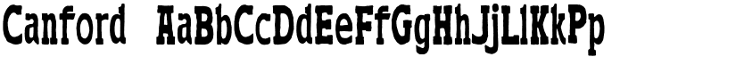 Canford font