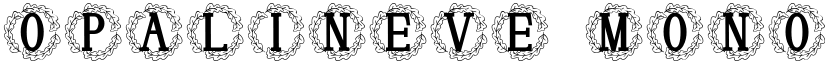 Opalineve Monogram font