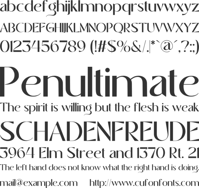 Begies font preview