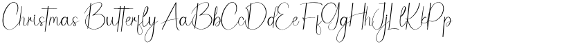 Christmas Butterfly font download