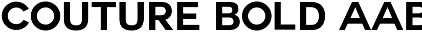 Couture Bold font