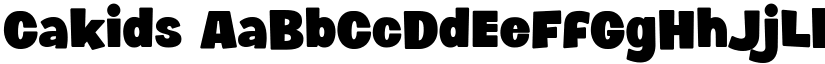 Cakids font