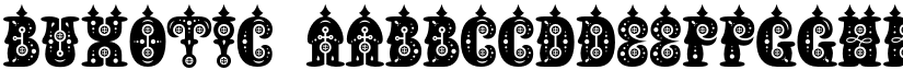 Buxotic font