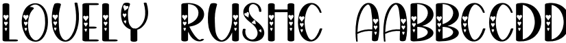 Lovely Rushc font