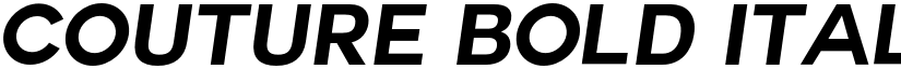 Couture Bold Italic font