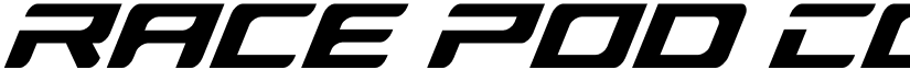 Race Pod Condensed Italic font
