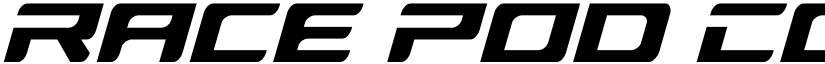 Race Pod Condensed Semi-Italic font