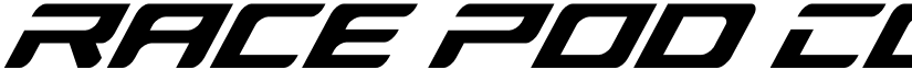 Race Pod Condensed Super-Ital font