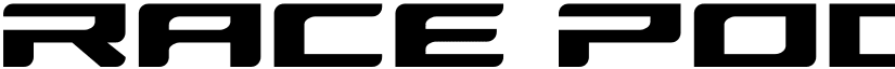 Race Pod Expanded font