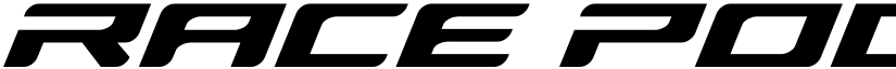 Race Pod Expanded Italic font