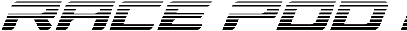 Race Pod Gradient Italic font