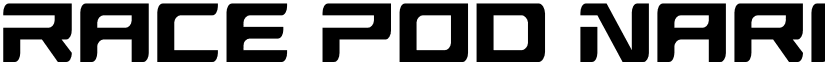 Race Pod Narrow font