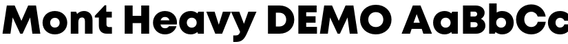 Mont Heavy DEMO font