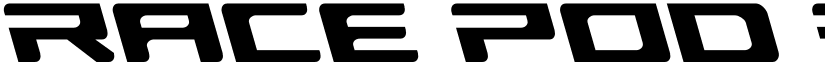 Race Pod Semi-Leftalic font