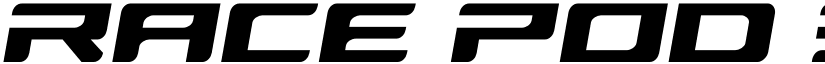 Race Pod Slight-Italic font