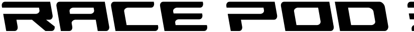 Race Pod Slight-Leftalic font