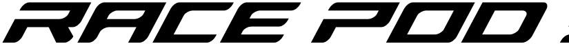 Race Pod Super-Italic font