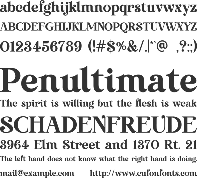 Delightful Napkin font preview