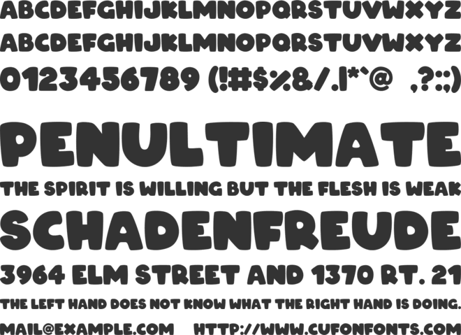 ARCO font preview
