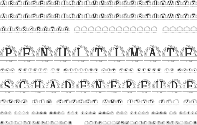 Opalineve Split Monogram font preview