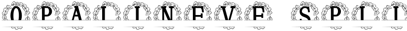 Opalineve Split Monogram font