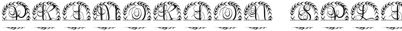 Primorion Split Monogram font