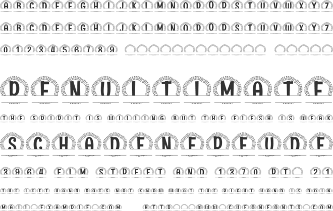 Sterlingly Split Monogram font preview