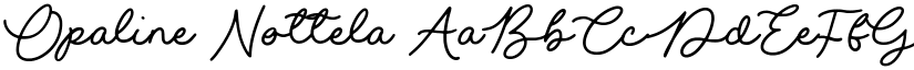 Opaline Nottela font