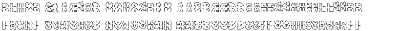 Plump Stacked Monogram font