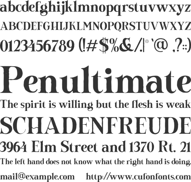 Melina Davidson font preview