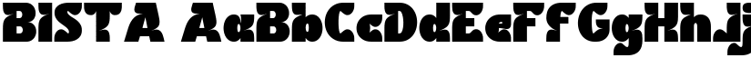 BISTA font