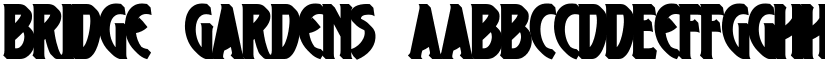 Bridge Gardens font