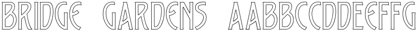 Bridge Gardens font