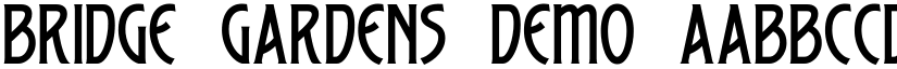 Bridge Gardens Demo font