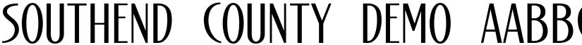 Southend County Demo font