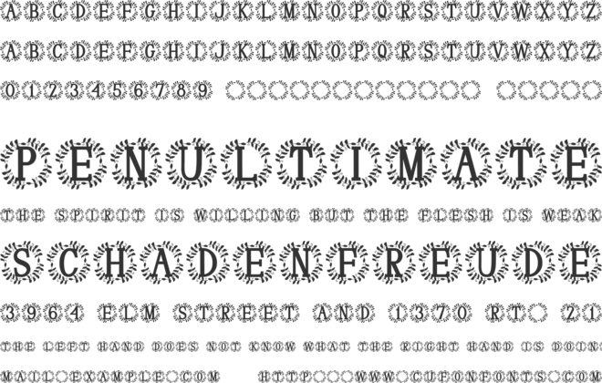 Veloriax Monogram font preview
