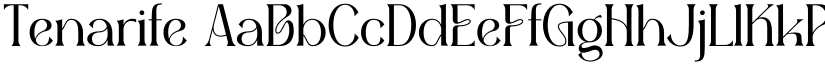 Tenarife font